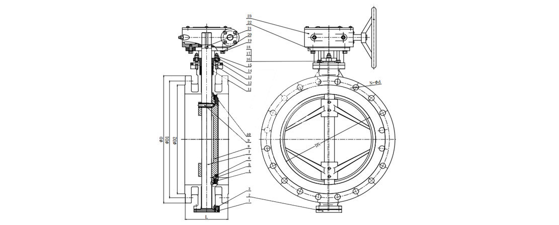 Triple Offset Flanged Butterfly Valve